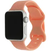 123Watches bandje Ibiza - siliconen - oranje - 44 · 45 · 46 & 49 mm - Geschikt voor Apple Watch series 1/2/3/4/5/6/7/8/9/10/11/12/SE/SE2/SE3/Ultra/Ultra 2/Ultra 3/Ultra 4