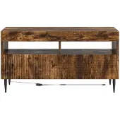 vidaXL LED-TV-kast HAARLEM, 81 x 35 x 43 cm, beukenhoutfineer