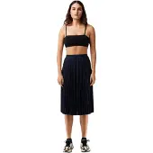 Lacoste Dames/Dames Plooi Polyester Midi Rok (Marineblauw)