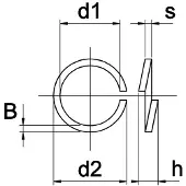 Kobout Veerring M4 RVS A4 - 200 stuks