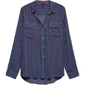 Vero Moda Blouse 'VMBumpy' donkerblauw / mauve