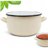 Tragar Emmer Emmerpot 20cm 4L - Traditioneel, Creme, Staal