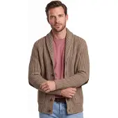 Barbour vest bruin wol