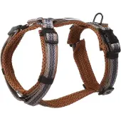 Flamingo Hond Harnas Y-vorm Ubud Zwart XS 28-52cm 32-50cm 15mm