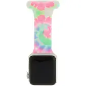 123Watches verpleeg bandje - siliconen - groen roze blauw - 44 · 45 · 46 & 49 mm - Geschikt voor Apple Watch series 1/2/3/4/5/6/7/8/9/10/11/12/SE/SE2/SE3/Ultra/Ultra 2/Ultra 3/Ultra 4