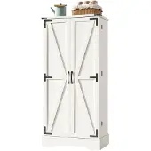 Happiq Dressoir Wit - Moderne Opbergkast met 2 Deuren, LED