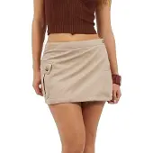 Brave Soul Wikkelskirt voor dames (Beige)