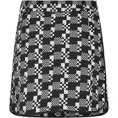 Puma Golfskort met pied-de-poule-patroon voor dames (Zwart)