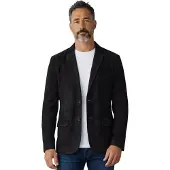 Infinity Leather Italiaans zwart suède leren blazerjack voor mannen - Trabzon