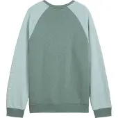Puma Kinderen Sportstijl Relaxed Fit Raglan Lange Mouwen Sweatshirt (Groen/Maan)