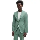 BOSS Herenblazer met V-hals (Groen)