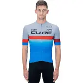 Cube Fietsshirt TEAMLINE JERSEY S/S BLUE/RED/GREY XXL