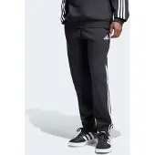 Adidas Broek 'Essentials 3-Stripes Fleece Tapered Cuffed' zwart / wit