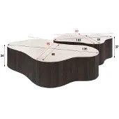 Hoyz Collection salontafel ceramo grande - 75x135x34 cm