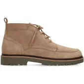 Manfield Taupe suède veterboots | Maat 41