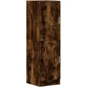 vidaXL - Keukenkast - 38x41,5x131,5 - cm - bewerkt - hout - gerookt - eikenkleurig