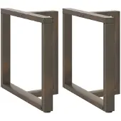 vidaXL Eettafelpoten 2 st T-vormig 80x35x(72-73) cm staal naturel