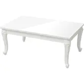 vidaXL Salontafel 100x50x42 cm bewerkt hout hoogglans wit