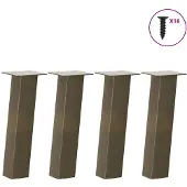 vidaXL Salontafelpoten 4 st 42 cm staal naturel