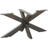 vidaXL Salontafelpoot spider vorm 98x58x(42-43) cm staal naturel