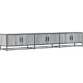 vidaXL Tv-meubel 240x35x41 cm bewerkt hout grijs sonoma eikenkleurig