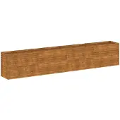 vidaXL Verhoogde tuinbak 385x50x69 cm cortenstaal