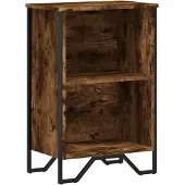 vidaXL Boekenkast 50x31x74,5 cm bewerkt hout gerookt eikenkleurig