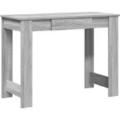 vidaXL Bureau 100x45x75 cm bewerkt hout grijs sonoma eikenkleurig