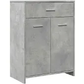vidaXL Badkamerkast 60x33x80 cm spaanplaat betongrijs