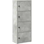 vidaXL Boekenkast 40x24x102 cm bewerkt hout betongrijs