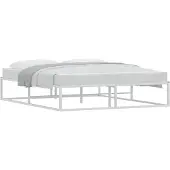 vidaXL Bedframe zonder matras 160x200 cm wit