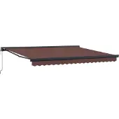vidaXL Luifel automatisch uittrekbaar 400x300 cm bruin