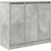 vidaXL Dressoir 85x34x76 cm bewerkt hout betongrijs