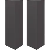vidaXL Plantenbakken 2 st driehoek 30x26x75 cm staal zwart