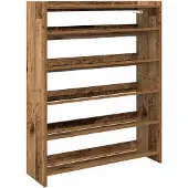 Super Merchant Schoenenrek 80x25x100 cm bewerkt hout oud houtkleurig