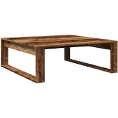 vidaXL Salontafel, look van gerecycled hout, 100x100x35 cm, houtvezel