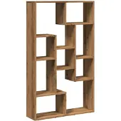 vidaXL Boekenkast 72x20x120,5 cm bewerkt hout artisanaal eikenkleurig
