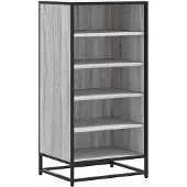 vidaXL Schoenenrek 48x38x97,5 cm bewerkt hout grijs sonoma eikenkleur