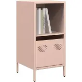 vidaXL Dressoir 35x39x73,5 cm koudgewalst staal roze