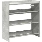 vidaXL Schoenenrek 60x25x62 cm bewerkt hout betongrijs