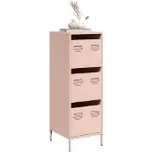 vidaXL Hoge kast 39x35x103,5 cm staal zwart