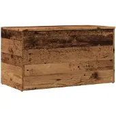 vidaXL Opbergkist 84x42x46 cm bewerkt hout oud houtkleurig
