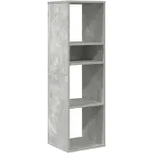 vidaXL Boekenkast 34x31x112 cm bewerkt hout betongrijs