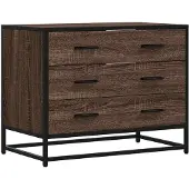 vidaXL Ladekast, bruin, eikenlook, 70x41x56 cm, houtvezel