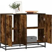 vidaXL Dressoir, gerookt eikenfineer, 94x35x76 cm, houtvezelplaat
