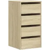 vidaXL Ladekast 40x41x76 cm bewerkt hout sonoma eikenkleurig