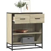 vidaXL Dressoir Sonoma-eikenhout, 68x35x76 cm, houtvezel