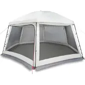 vidaXL Zwembadtent met uitneembare buiten- gaaswanden 512x458 cm grijs