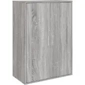 vidaXL Dressoir 60x31x84 cm bewerkt hout grijs sonoma