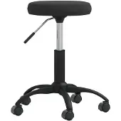 vidaXL Eetkamerstoel Zwart Fluweel - Eetkamerstoelen